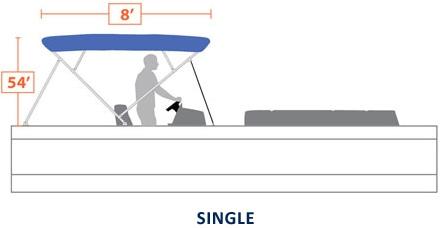 Pontoon Bimini Tops National Bimini Tops Double Pontoon Boat